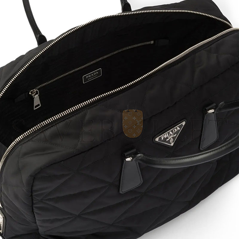 Pra*a quilted re-nylon travel bag 2va009 (45*30.5*15cm)